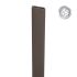 Profil utor-pero 20 mm - barva: čokoladno rjava, dolžina: 250 cm: 