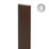 Alu deske 78 x 20 mm - barva: čokoladno rjava, dolžina v cm: 100 cm