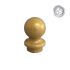Alu pokrivne kapice za palisade - barva: zlata, oblika: okrogla