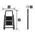 Alu gospodinjska lestev - št. stopnic: 3, višina stojišča: 72 cm