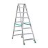Aluminijasta A-lestev s stopnicami Light Star - Število stopnic: 8, teža v kg: 10,4, B (cm): 176, C (cm): 144, D (cm): 15,5, E (cm): 56, F (cm): 276, H (cm): 190