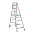 Aluminijasta A-lestev s stopnicami Light Star - Število stopnic: 9, teža v kg: 11,8, B (cm): 199, C (cm): 169, D (cm): 15,5, E (cm): 59,5, F (cm): 299, H (cm): 215
