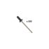Kovice 4 x 10 mm - Farbe: anthrazit